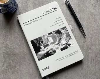 Fight Club Movie Journal | Movie Art | Notebook | Cinemas Gifts | Movie Lover | Fight Club Scene | Novelty Movie Gift | Movie Addict Gift