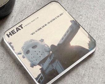 Heat Inspired Movie Film Coaster | Acrylic Coaster | Gift for Him | Birthday | Home Theatre | Cinema Decor | Movie Scenes | Movie Gifts