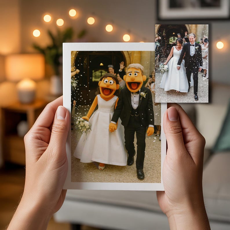 Personalised 3D Animated Puppet Style Greeting & Thank You Wedding ...