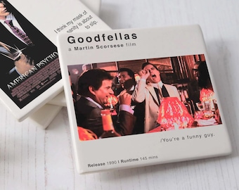 Goodfellas Ceramic Movie Drinks Coaster | Beer Coaster | Birthday Gift | Barware & Coffee Table | Movie Theatre Art