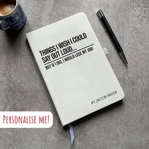 Funny Personalised Notepad | Joke Gift | Notebook Journal | Gift For Boss | Professional | Manager | Business Owner | Teacher | Colleague