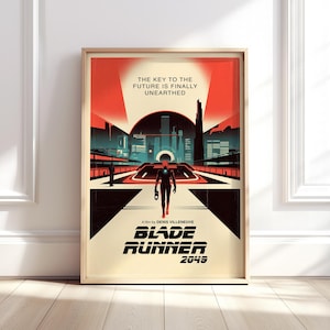 Blade Runner 2049 Poster in an Inspired Mid-Century Graphic Style | Retro Decor | Digital Download | UK and US sizes available