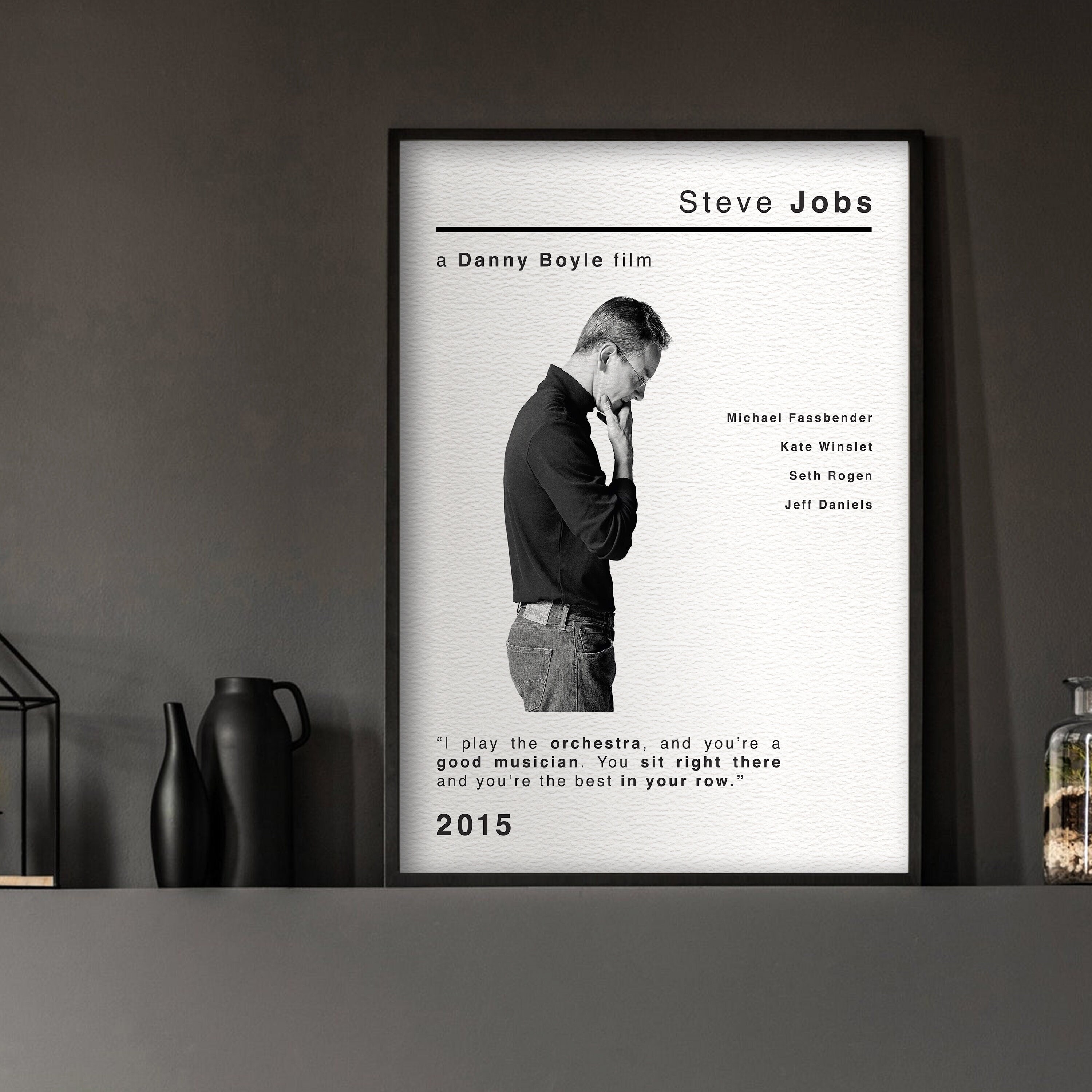 Original Minimalist Style ' Steve Jobs ' 2015 Movie Etsy