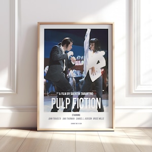 Pulp Fiction Inspired Modern Movie Poster | Film | Wall Art | Exclusive | Cinematography | Digital Download | UK and US sizes available