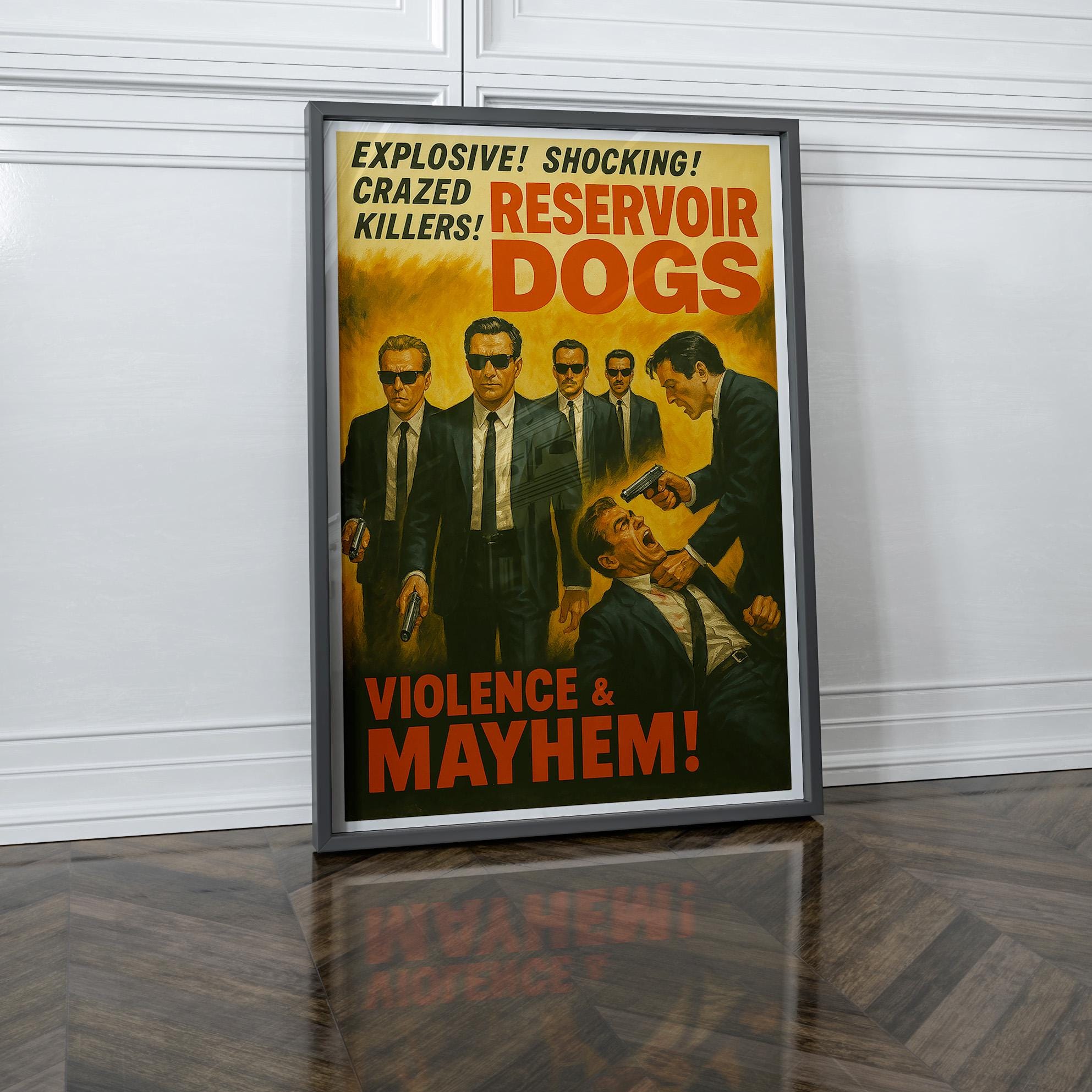 1950年代のヴィンテージシネマスタイルの劇場ポスターで描かれた