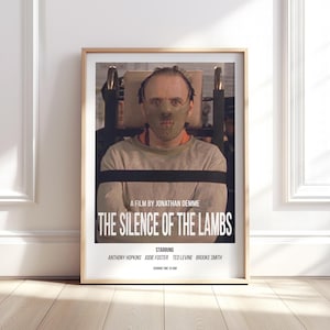 Silence of the Lambs Movie Poster Digital Download | Size A2 300dpi | Horror Film Wall Art | Thriller Print | Cinematic Home Decor
