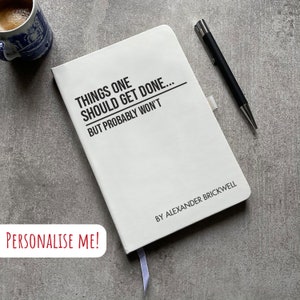 Funny Personalised Notepad | Joke Gift | Notebook Journal | Novelty Gift For Boss | Professional | Manager | Business Owner | Teacher Gifts