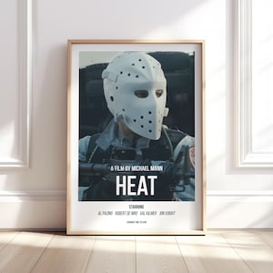 Heat Modern Movie Wall Poster | Digital Download Art | Cinematography & Gifts for the Movie Lover | In UK and US sizes