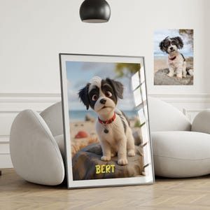 Cartoon your Pet, Dog, Cat, Horse Portrait Print from your own photo | Great Personalised Gift for Christmas, Birthday, and Anniversaries image 6