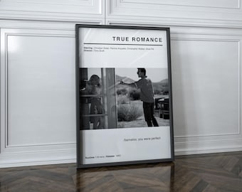 トゥルー・ロマンス映画ポスター | 映画ホームシアターアート装飾