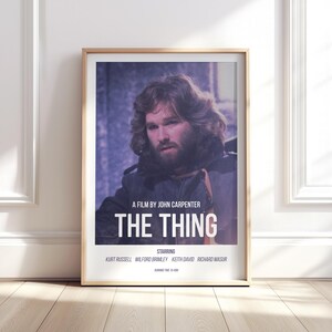 The Thing Movie Poster | Film Wall Art | Exclusive | Cinematography | Movie Lover & Horror Fans | Movie Gifts For Husband