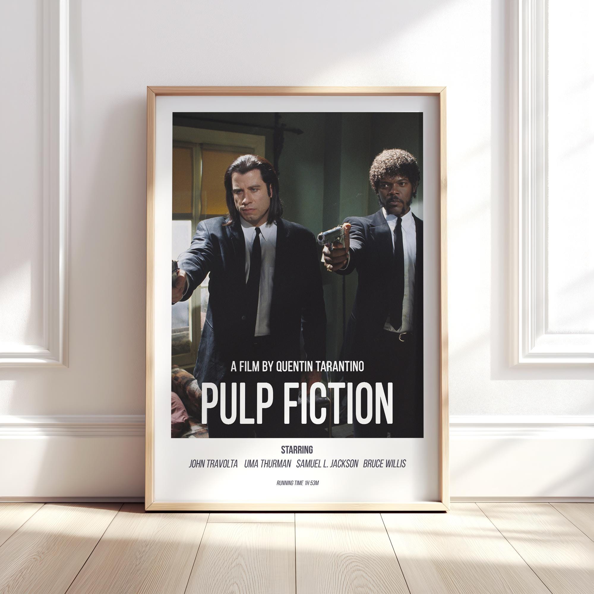 パルプ・フィクションにインスパイアされたモダンな映画ポスター