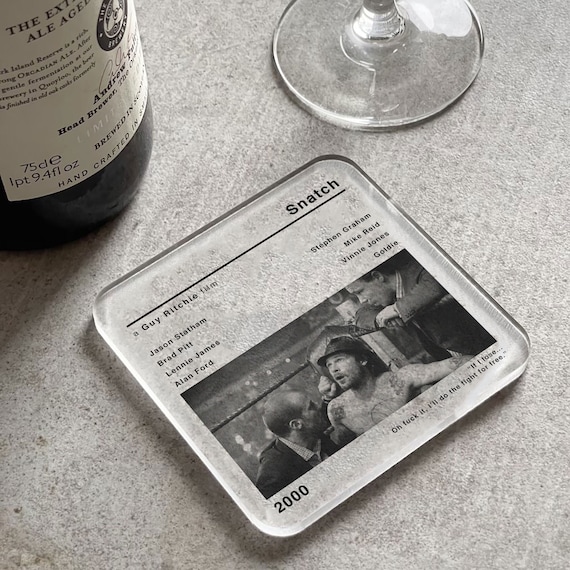 Buy Snatch Movie Film Coaster Home Cinema Decor Gift for Him Birthday Drinks Coffee Table Fathers Day Movie Art Decor Online in India Etsy