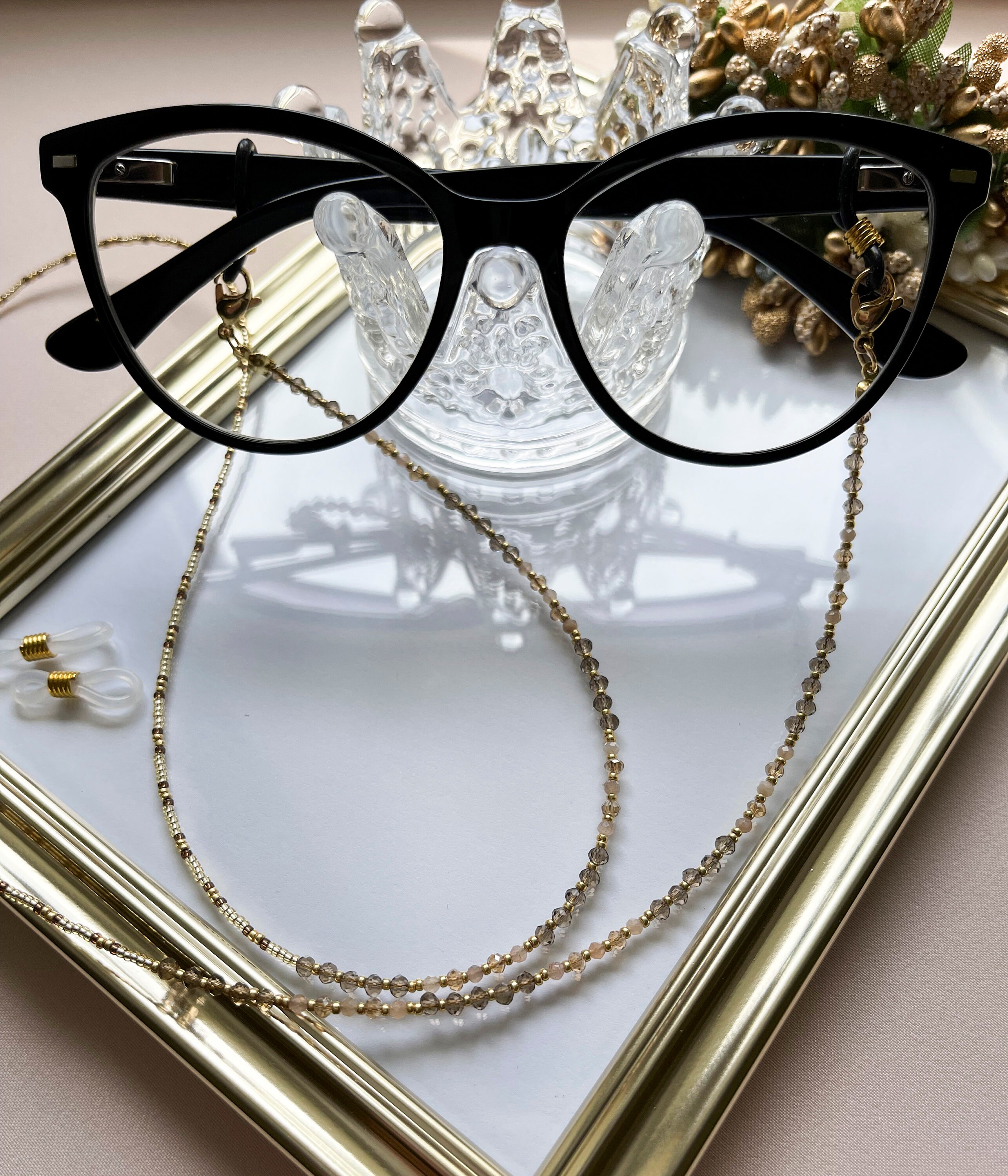 Eyeglass Chain, Glasses Chain, Bead Glasses Chain, Eyeglass Necklace