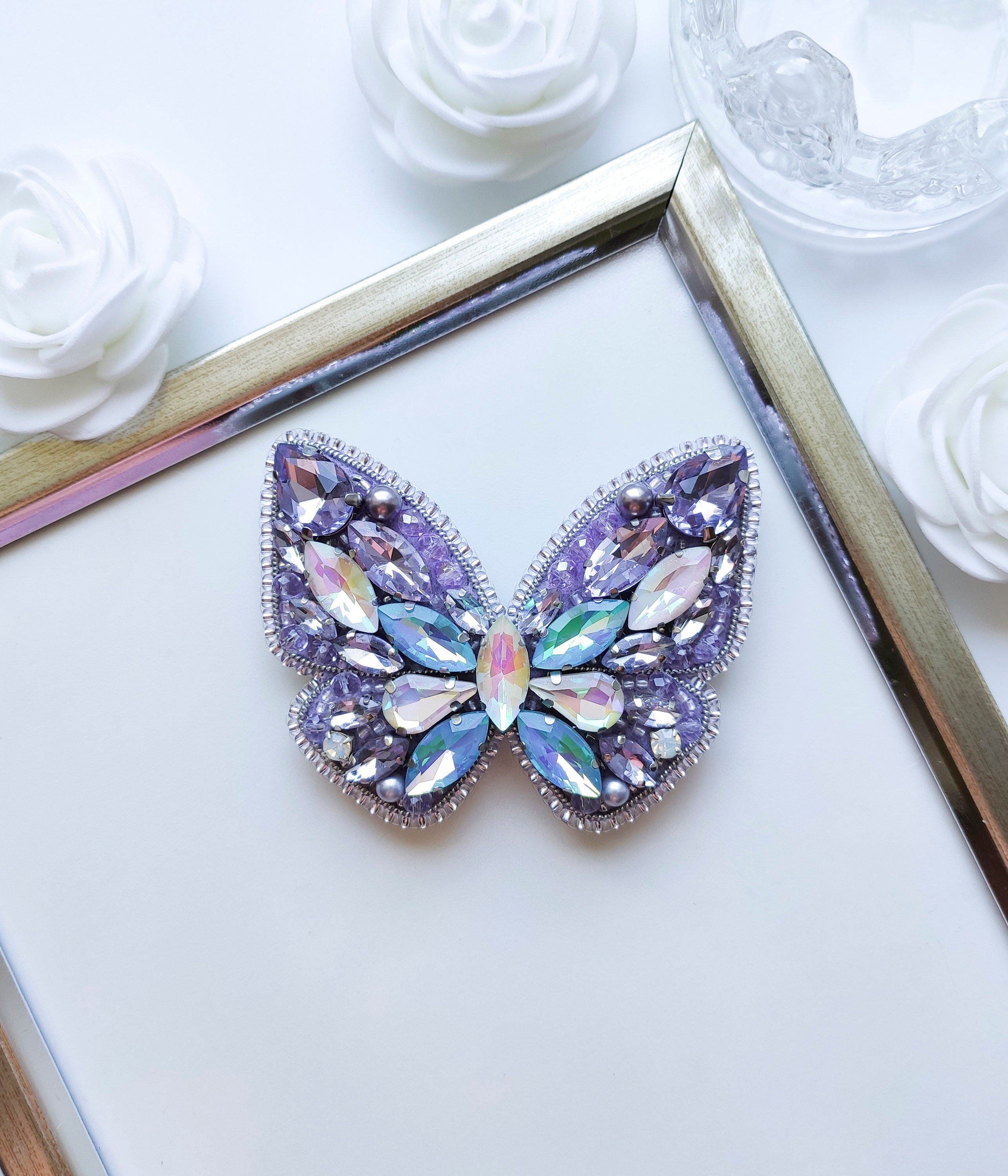 Beaded brooch Handmade brooch Bead embroidery brooch Flower Etsy