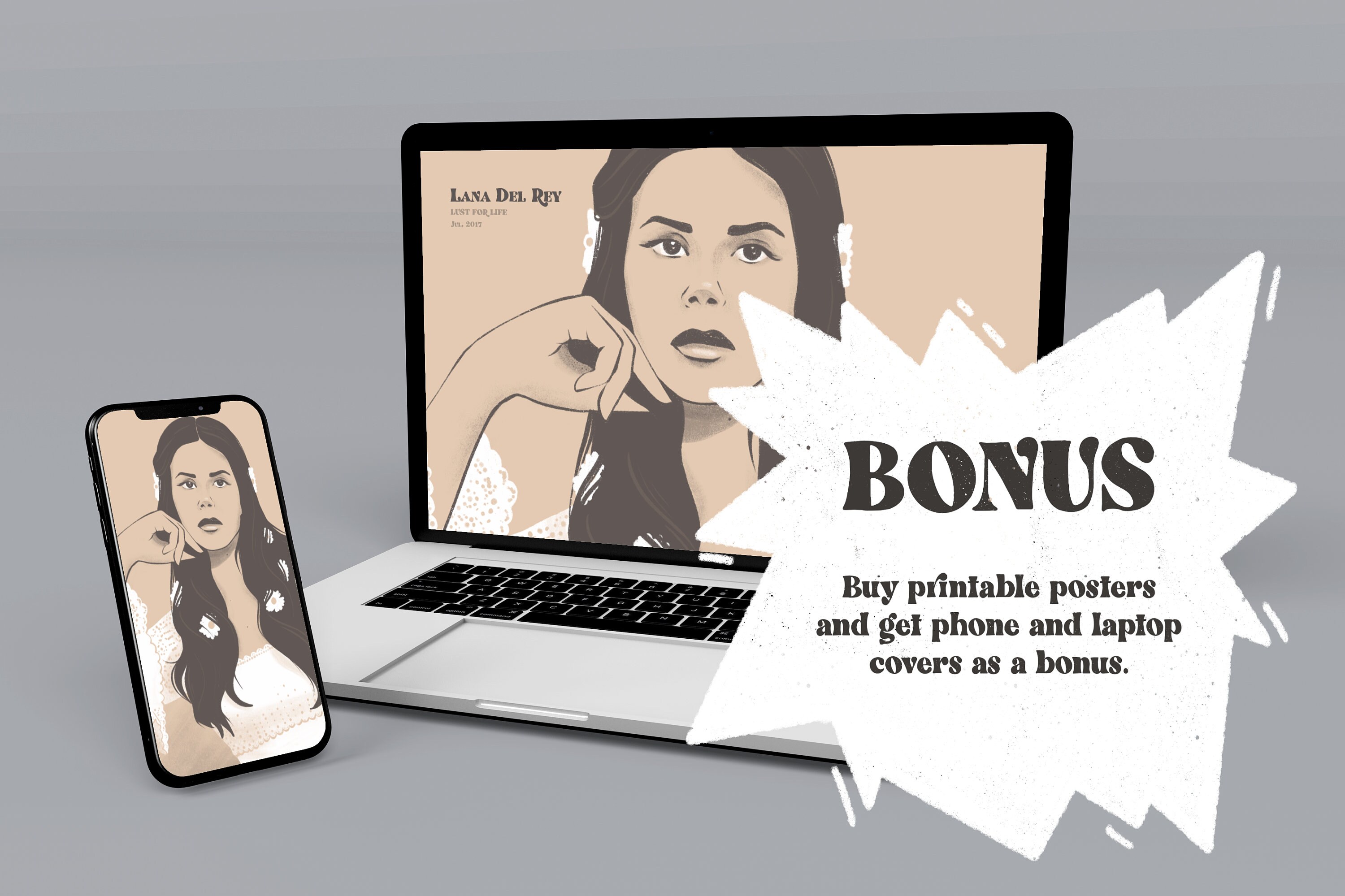 lana-del-rey-poster-with-the-fan-art-of-lust-for-life-album-cover-is