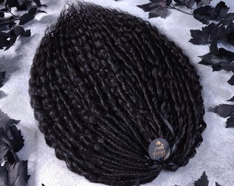 Black Curly Dreadlocks – Synthetic Crochet Dread Extensions