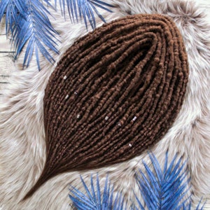 Honey Brown Crochet Dreads: Boho Synthetic Dreadlock Extensions