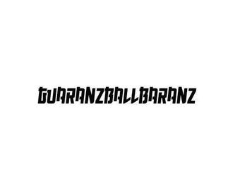 Guaranzballbaranz Permanent Adhesive Vinyl Decal, hawaii decal, kanaka sticker, car window decal, hawaiian sticker, phone decal, pidgin