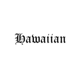 Hawaiian Permanent Adhesive Vinyl Decal, hawaii vinyl decal, kanaka sticker, car window decal, hawaiian sticker