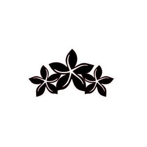 Plumeria Permanent Adhesive Vinyl Decal, hawaii decal, hawaiian sticker, car window decal, floral sticker, tumbler