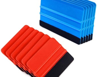 REEVAA Vinyl Squeegee Felt Buffers Strips Accessory for Craft Art Car Window Tint Tool Wrap Graphic Design Installation Application 4 inch Squeegee Blue Smoothing Fabric Wet Dry 20PCS REEVAA Vinyl Squeegee Felt Buffers Strips Accessory for Craft Art Car Window Tint Tool Wrap Graphic Design Installation Application 4 inch Squeegee Blue Smoothing Fabric Wet Dry 20PCS