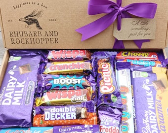 Chocolate Bar Gift Box | Chocolate Hamper | Personalised Gift Tag | Treat Box | Birthday Present | Father's Day Gift | Hug in a box