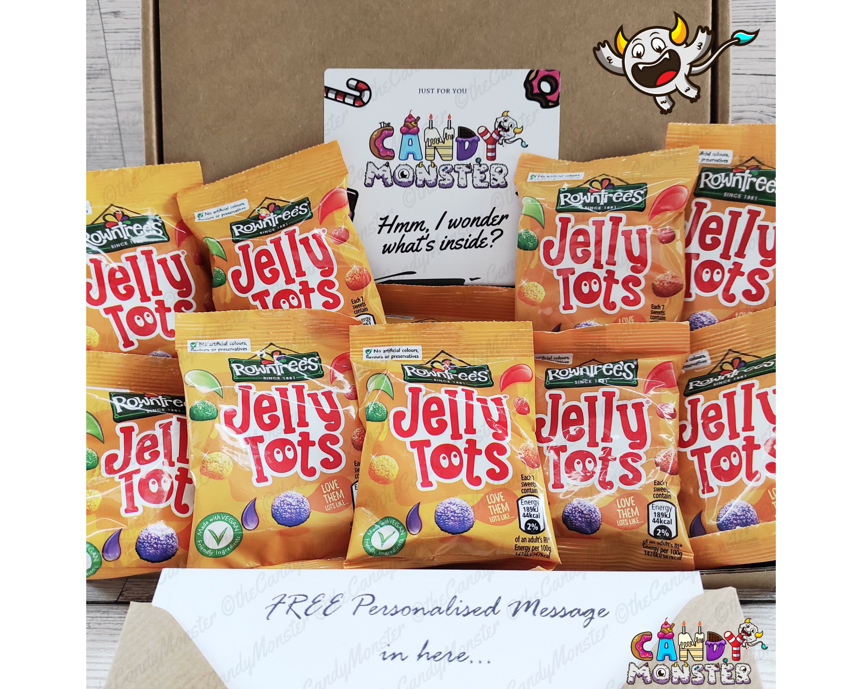 10 x Retro Jelly Tots Sweet Chocolate Hamper Selection Gift Etsy