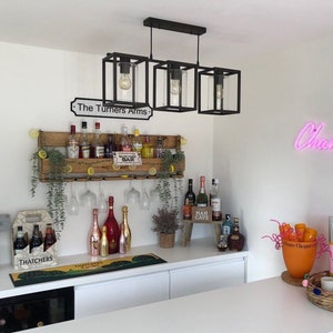 Floating Home Bar, Drinks Shelf, Kitchen Unit, Summer house bar, Wine, Vodka, Whisky, Wedding Gift, Christmas Present