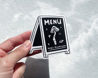 Crystal Mushroom Vinyl Stickers - Magic Mushroom Stickers