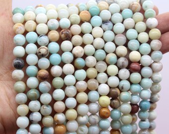 Amazonit Perlen Natur Schmuckstein 4//6//8//10 mm Poliert und Matt Edelstein Wahlen