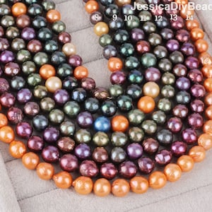 10-12mm Edison Freshwater Pearl Beads,Edison Round Pearl ,Loose Pearls, High Quality Pearl Bead,Wedding Jewelry,Full strand-39 pcs-ADS004