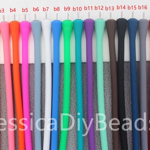 14-16mm Beads,Sports Waterproof Pearl Necklace Bracelet,Silicone Necklace and Bracelet,Rubber Material Jewelry Set,Wholesale Jewelry--Bar-77 image 6