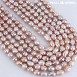 Purple Nugget Freshwater Pearls, Natural Cultured Pearls, 11-12mm Loose Pearl Strand, Wholesale Beads, Bulk Pearl Supplies, Gift for Friends