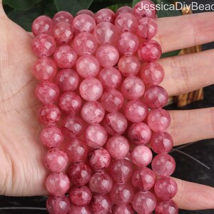 Red Faceted Chalcedony Round Beads, Size: 5-6 Mm At ₹ 500/piece In Jaipur