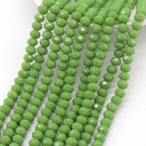 5/10 strands 6mmFaceted Crystal beads, Loose Rondelle Beads,Spacer Glass Beads,Wholesale price,DIY Jewelry Making Supplies