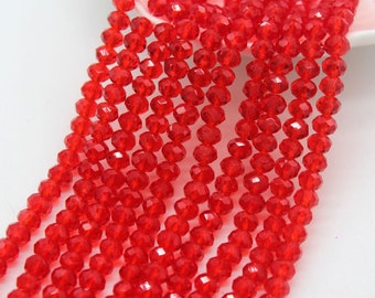 5/10 strands 6mm Crystal beads,Faceted Crystal beads,Crystal Glass beads,Spacer beads,Jewelry supplies, Beads For Necklace Bracelet