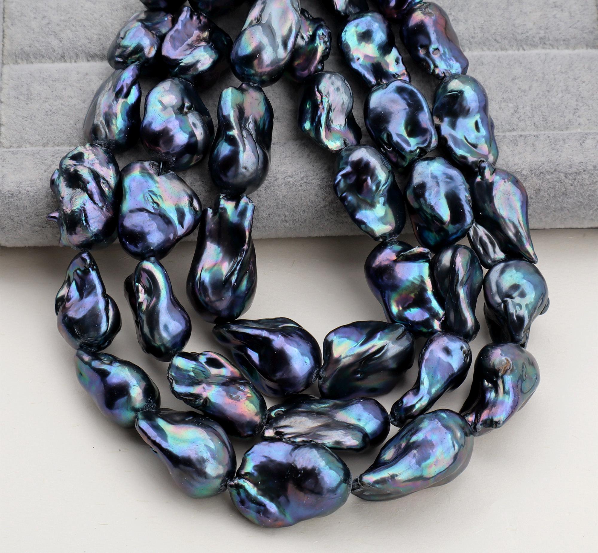 Collana di perle coltivate Edison rotonde/quasi rotonde bianche da 11,6