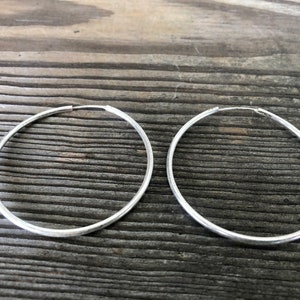 Sterling Silver Classic Hoop Earrings