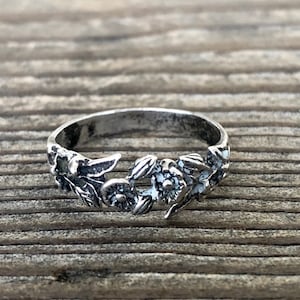 Sterling Silver Flower Ring