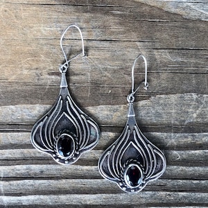 Sterling Silver Garnet Earrings