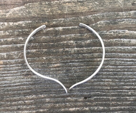 Sterling Silver Wave Cuff Bracelet - image 5