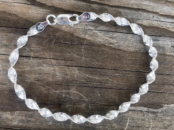 Sterling Silver Rope Bracelet - image 1