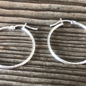 Sterling Silver Hoop Earrings