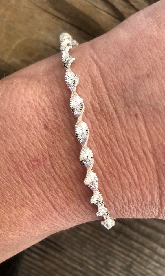 Sterling Silver Rope Bracelet - image 2