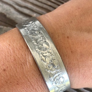 Vintage Pewter Cuff Bracelet