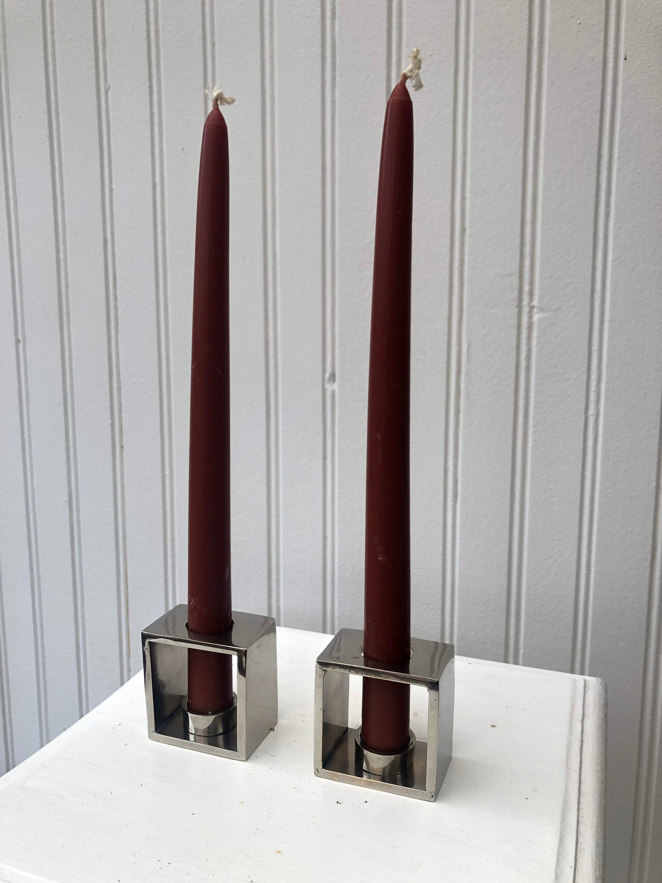 Paire de Bougeoirs 70'