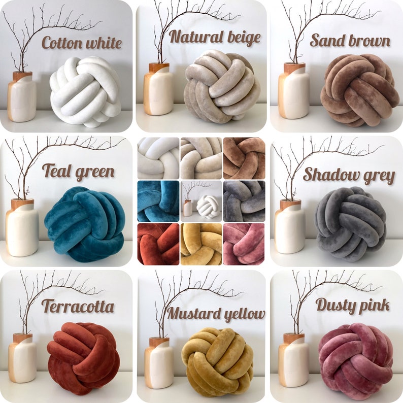 Dusty Pink Knot Pillow Large Velvet Knot Pillow Luxury Knot Etsy