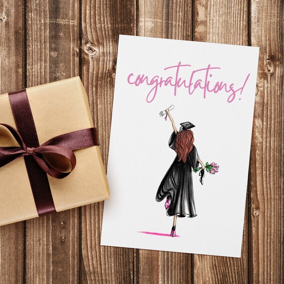 Unique Graduation Card | Personalisable Card | Graduation 2021 | Clipart  Card | Greeting Cards | Foiled Cards | Foiling | Foiled Gifts - Etsy