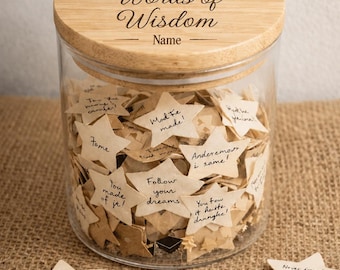 Personalized Graduation Memory Jar | Letters to the Graduate Gift — Words of Wisom